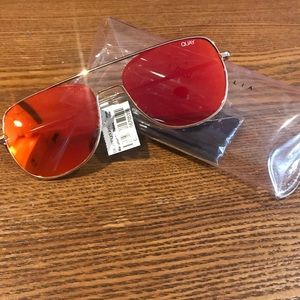 Quay Australia Reflective Aviator Sunglasses